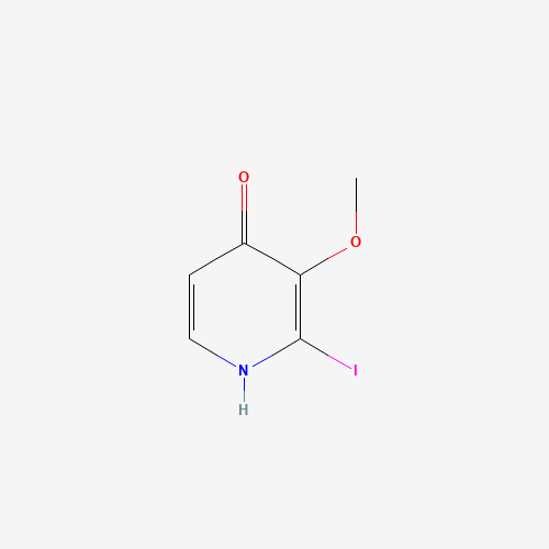 2-iodo-3-methoxy-1H-pyridin-4-one (CAS: 405137-17-9) - Chemical Structure and Molecular Formula 