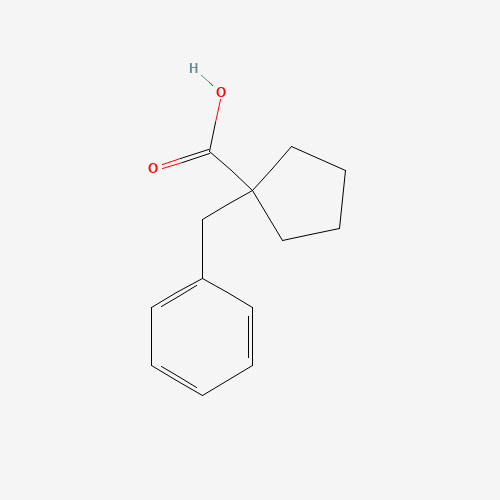 1-benzylcyclopentane-1-carboxylic acid (CAS: 220875-85-4) - Chemical Structure and Molecular Formula 