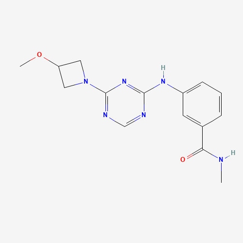 3-[[4-(3-methoxyazetidin-1-yl)-1,3,5-triazin-2-yl]amino]-N-methylbenzamide (CAS: 1332300-37-4) - Related Chemical Product