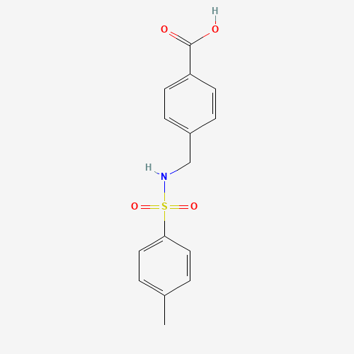 4-[[(4-methylphenyl)sulfonylamino]methyl]benzoic acid (CAS: 451484-11-0) - Chemical Structure and Molecular Formula 