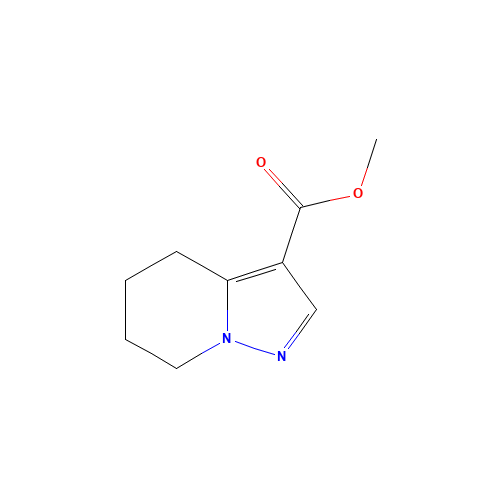methyl 4,5,6,7-tetrahydropyrazolo[1,5-a]pyridine-3-carboxylate (CAS: 132255-61-9) - Chemical Structure and Molecular Formula 