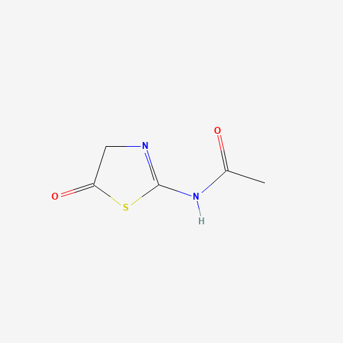 N-(5-oxo-4H-1,3-thiazol-2-yl)acetamide (CAS: 45807-15-6) - Chemical Structure and Molecular Formula 