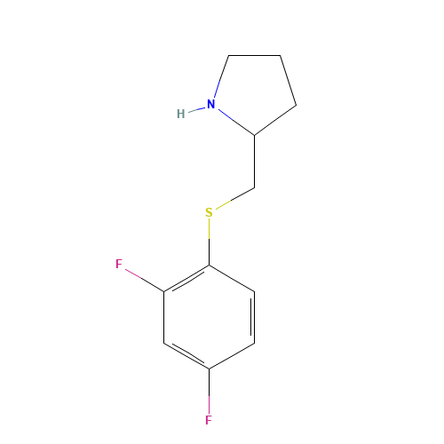 2-[(2,4-difluorophenyl)sulfanylmethyl]pyrrolidine (CAS: 1250094-51-9) - Related Chemical Product