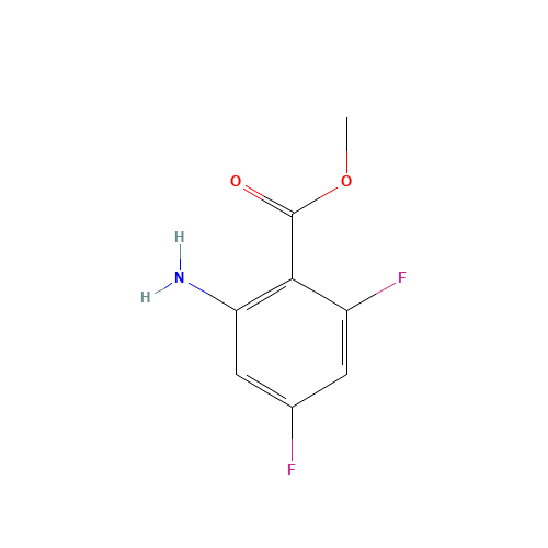 methyl 2-amino-4,6-difluorobenzoate (CAS: 379228-57-6) - Chemical Structure and Molecular Formula 