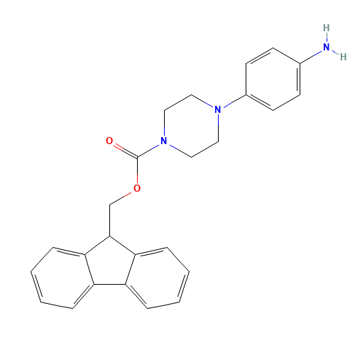 9H-fluoren-9-ylmethyl 4-(4-aminophenyl)piperazine-1-carboxylate (CAS: 412331-98-7) - Related Chemical Product