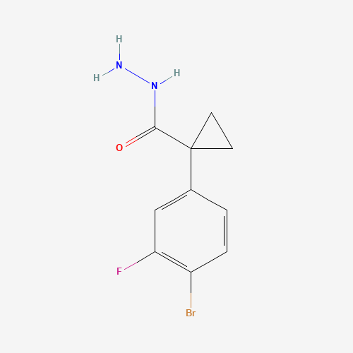 1-(4-bromo-3-fluorophenyl)cyclopropane-1-carbohydrazide (CAS: 1403396-32-6) - Related Chemical Product