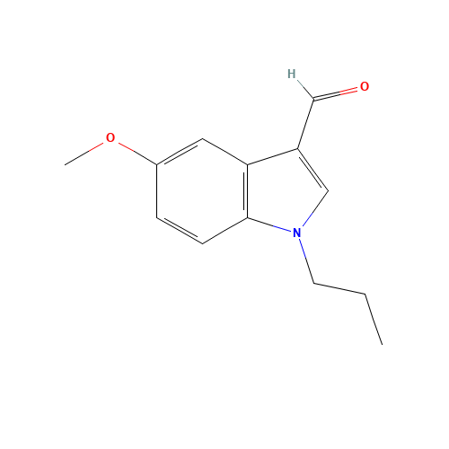 5-methoxy-1-propylindole-3-carbaldehyde (CAS: 128600-67-9) - Chemical Structure and Molecular Formula 