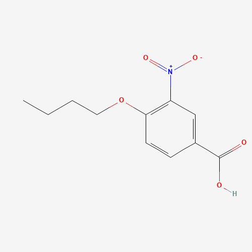 4-butoxy-3-nitrobenzoic acid (CAS: 4906-28-9) - Chemical Structure and Molecular Formula 