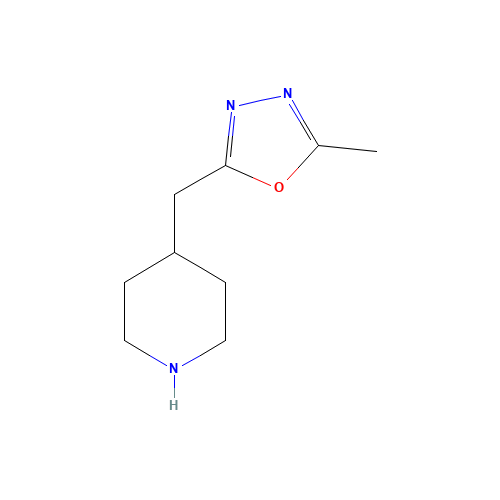 2-methyl-5-(piperidin-4-ylmethyl)-1,3,4-oxadiazole (CAS: 786641-48-3) - Related Chemical Product