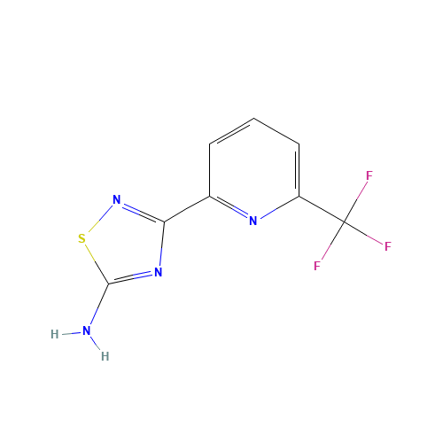 3-[6-(trifluoromethyl)pyridin-2-yl]-1,2,4-thiadiazol-5-amine (CAS: 1179362-68-5) - Related Chemical Product