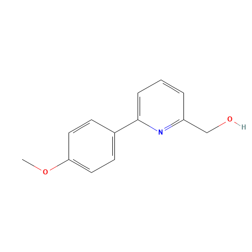[6-(4-methoxyphenyl)pyridin-2-yl]methanol (CAS: 887981-66-0) - Chemical Structure and Molecular Formula 