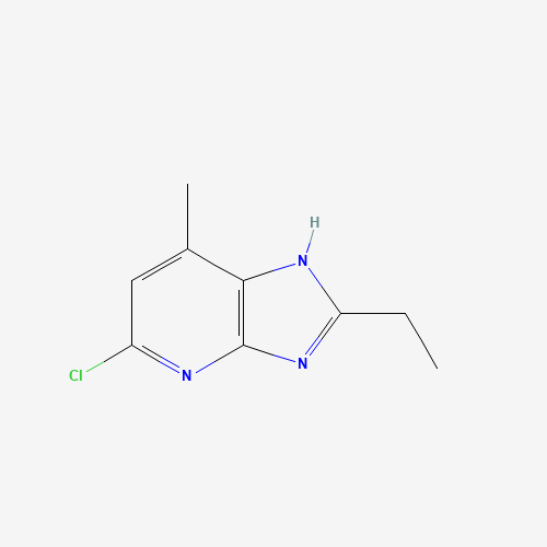 5-chloro-2-ethyl-7-methyl-1H-imidazo[4,5-b]pyridine (CAS: 133240-31-0) - Chemical Structure and Molecular Formula 