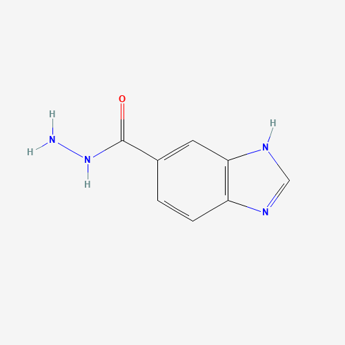3H-benzimidazole-5-carbohydrazide (CAS: 108038-52-4) - Chemical Structure and Molecular Formula 