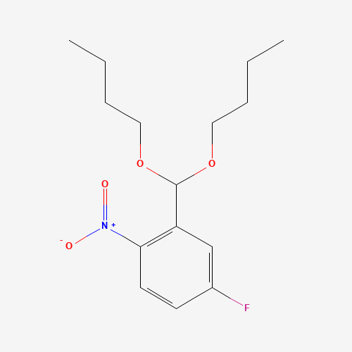 2-(dibutoxymethyl)-4-fluoro-1-nitrobenzene (CAS: 603306-58-7) - Related Chemical Product