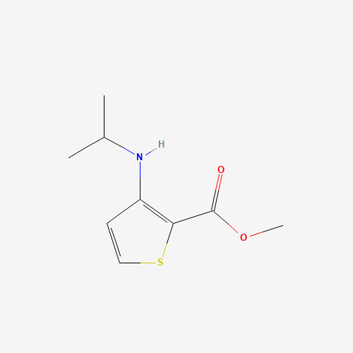 methyl 3-(propan-2-ylamino)thiophene-2-carboxylate (CAS: 153071-59-1) - Chemical Structure and Molecular Formula 
