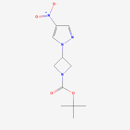 tert-butyl 3-(4-nitropyrazol-1-yl)azetidine-1-carboxylate (CAS: 1314987-79-5) - Chemical Structure and Molecular Formula 
