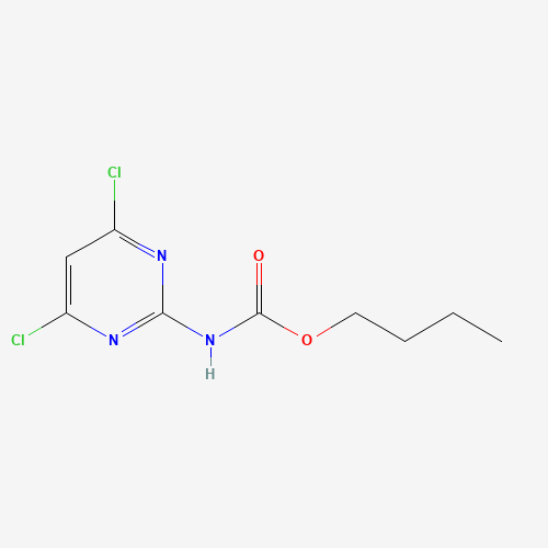 butyl N-(4,6-dichloropyrimidin-2-yl)carbamate (CAS: 181485-84-7) - Chemical Structure and Molecular Formula 