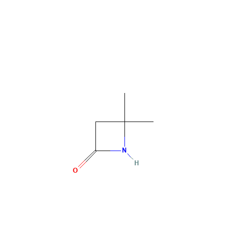4,4-dimethylazetidin-2-one (CAS: 4879-95-2) - Chemical Structure and Molecular Formula 