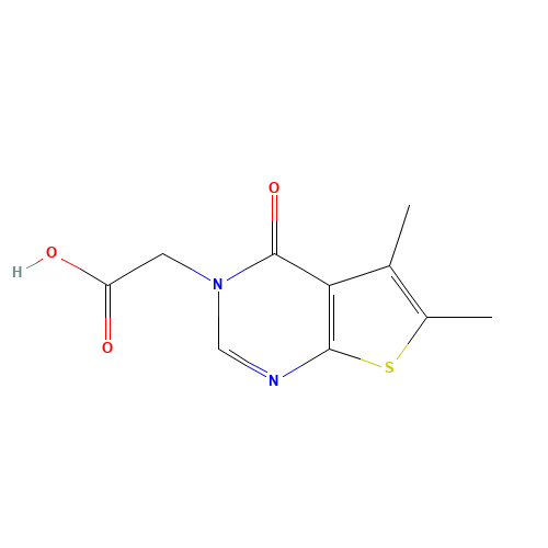 2-(5,6-dimethyl-4-oxothieno[2,3-d]pyrimidin-3-yl)acetic acid (CAS: 371136-36-6) - Related Chemical Product