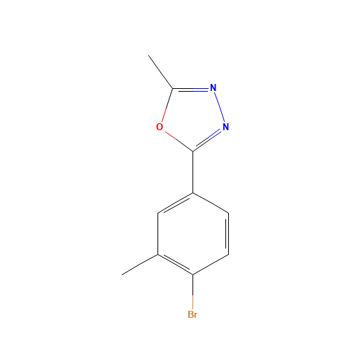 2-(4-bromo-3-methylphenyl)-5-methyl-1,3,4-oxadiazole (CAS: 148672-44-0) - Related Chemical Product