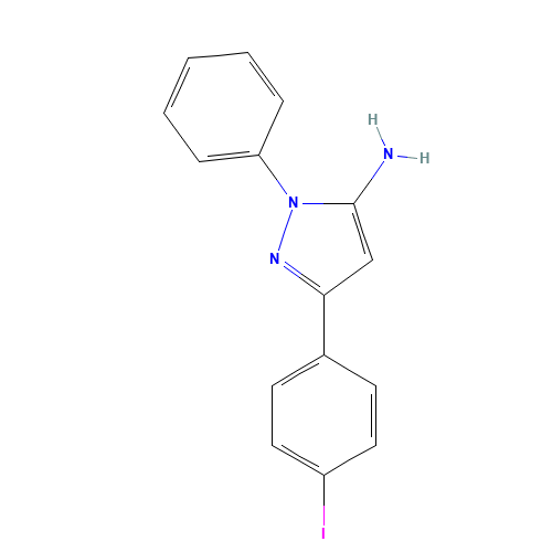 5-(4-iodophenyl)-2-phenylpyrazol-3-amine (CAS: 1017781-34-8) - Related Chemical Product