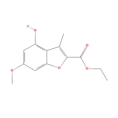 ethyl 4-hydroxy-6-methoxy-3-methyl-1-benzofuran-2-carboxylate (CAS: 99252-66-1) - Related Chemical Product