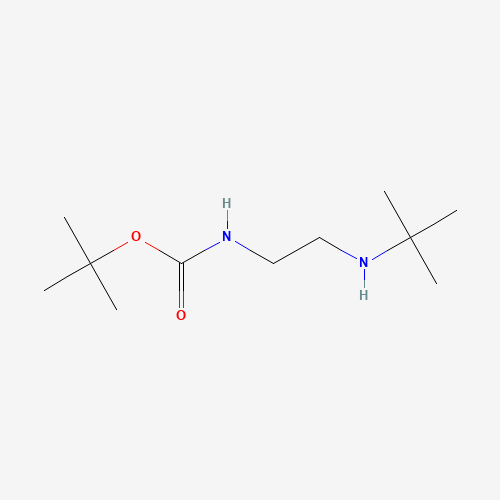 tert-butyl N-[2-(tert-butylamino)ethyl]carbamate (CAS: 879484-84-1) - Chemical Structure and Molecular Formula 