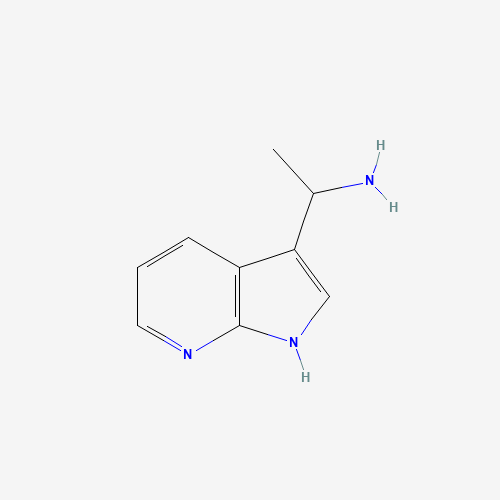 1-(1H-pyrrolo[2,3-b]pyridin-3-yl)ethanamine (CAS: 1270406-13-7) - Chemical Structure and Molecular Formula 