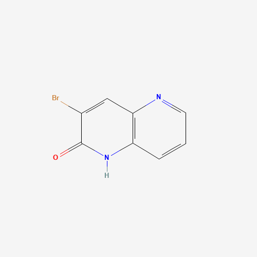 3-bromo-1H-1,5-naphthyridin-2-one (CAS: 859986-64-4) - Chemical Structure and Molecular Formula 