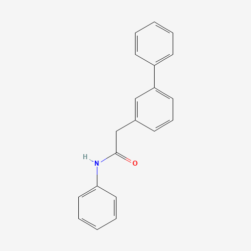 N-phenyl-2-(3-phenylphenyl)acetamide (CAS: 1131604-79-9) - Chemical Structure and Molecular Formula 