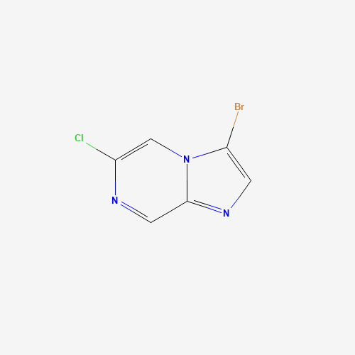 3-bromo-6-chloroimidazo[1,2-a]pyrazine (CAS: 1214875-36-1) - Chemical Structure and Molecular Formula 