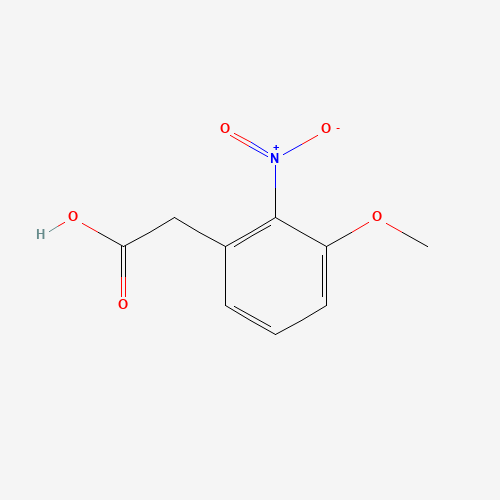 2-(3-methoxy-2-nitrophenyl)acetic acid chemical structure 2-(3-methoxy-2-nitrophenyl)acetic acid (CAS: 20876-31-7) - Chemical Structure and Molecular Formula