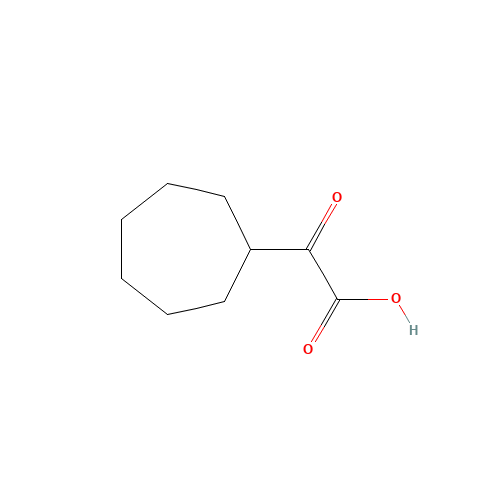2-cycloheptyl-2-oxoacetic acid (CAS: 143541-57-5) - Chemical Structure and Molecular Formula 