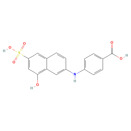 4-[(8-hydroxy-6-sulfonaphthalen-2-yl)amino]benzoic acid (CAS: 5855-84-5) - Related Chemical Product