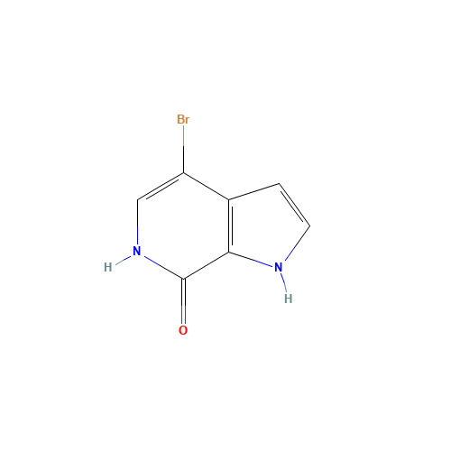 4-bromo-1,6-dihydropyrrolo[2,3-c]pyridin-7-one (CAS: 1361481-62-0) - Chemical Structure and Molecular Formula 