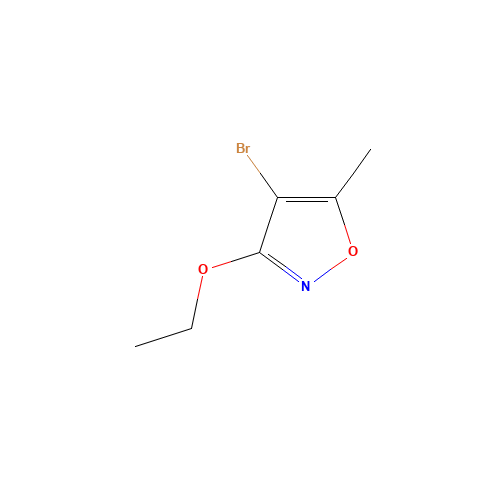 4-bromo-3-ethoxy-5-methyl-1,2-oxazole (CAS: 169310-98-9) - Chemical Structure and Molecular Formula 