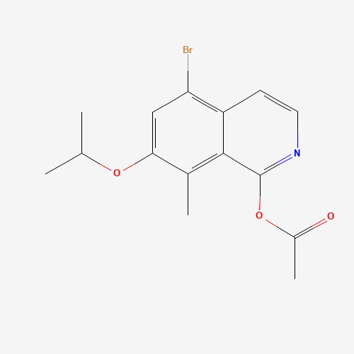 (5-bromo-8-methyl-7-propan-2-yloxyisoquinolin-1-yl) acetate (CAS: 1616289-91-8) - Related Chemical Product