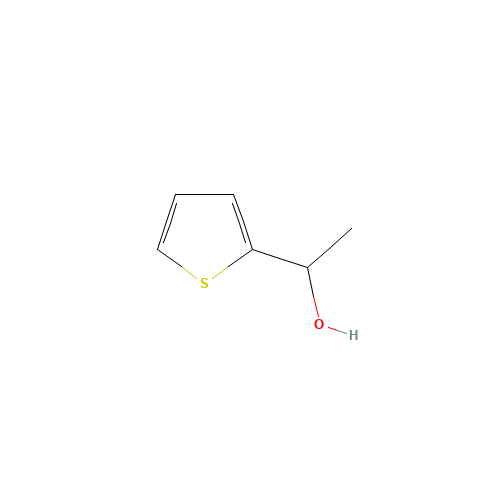 1-thiophen-2-ylethanol (CAS: 78002-44-5) - Chemical Structure and Molecular Formula 