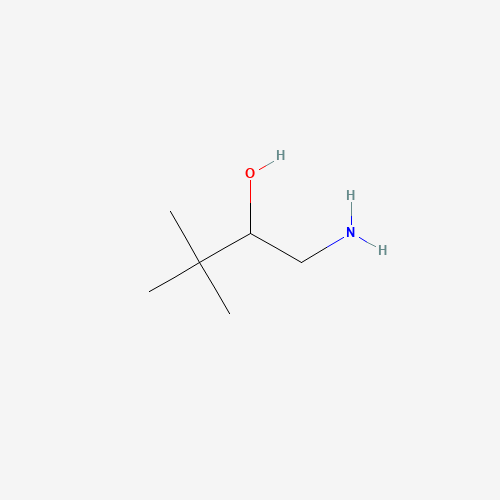1-amino-3,3-dimethylbutan-2-ol (CAS: 70489-63-3) - Chemical Structure and Molecular Formula 