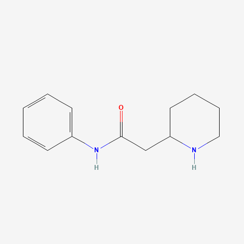 N-phenyl-2-piperidin-2-ylacetamide (CAS: 549507-84-8) - Chemical Structure and Molecular Formula 