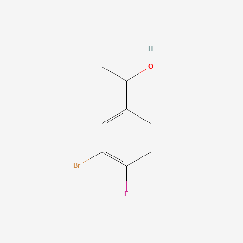 1-(3-bromo-4-fluorophenyl)ethanol (CAS: 900175-01-1) - Chemical Structure and Molecular Formula 