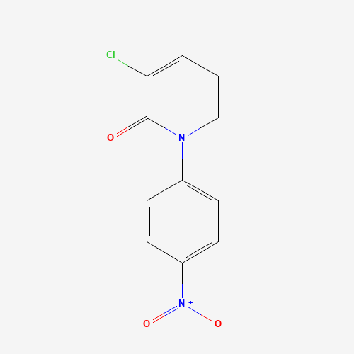 5-chloro-1-(4-nitrophenyl)-2,3-dihydropyridin-6-one (CAS: 536760-29-9) - Chemical Structure and Molecular Formula 