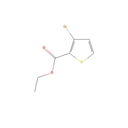 ethyl 3-bromothiophene-2-carboxylate (CAS: 62224-14-0) - Chemical Structure and Molecular Formula 