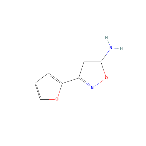3-(furan-2-yl)-1,2-oxazol-5-amine (CAS: 33866-44-3) - Chemical Structure and Molecular Formula 
