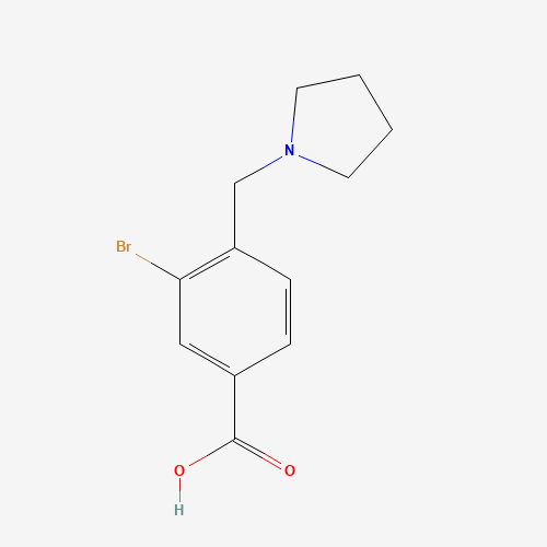 3-bromo-4-(pyrrolidin-1-ylmethyl)benzoic acid (CAS: 262425-16-1) - Related Chemical Product