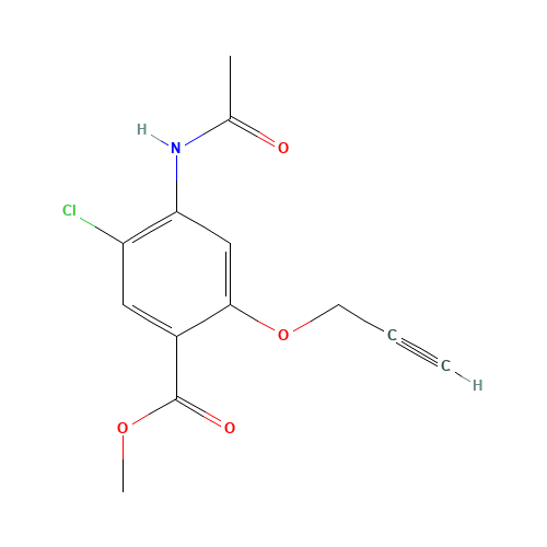 methyl 4-acetamido-5-chloro-2-prop-2-ynoxybenzoate (CAS: 89481-87-8) - Related Chemical Product