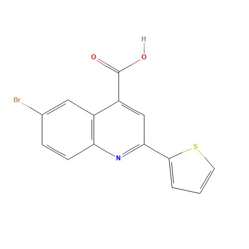 6-bromo-2-thiophen-2-ylquinoline-4-carboxylic acid (CAS: 33289-49-5) - Related Chemical Product