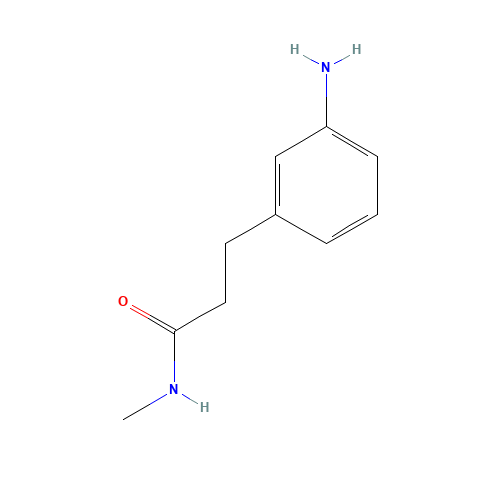 3-(3-aminophenyl)-N-methylpropanamide (CAS: 1018542-66-9) - Chemical Structure and Molecular Formula 