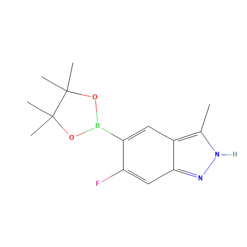 6-fluoro-3-methyl-5-(4,4,5,5-tetramethyl-1,3,2-dioxaborolan-2-yl)-2H-indazole (CAS: 864773-67-1) - Related Chemical Product