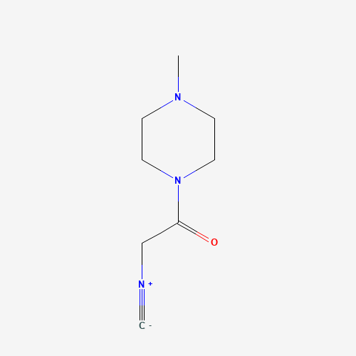 2-isocyano-1-(4-methylpiperazin-1-yl)ethanone (CAS: 67685-95-4) - Chemical Structure and Molecular Formula 